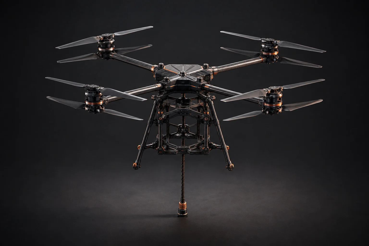 Concept illustration for Tethered UAV Relay System — Better Place Drones